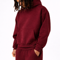 PERFECT Hoodie "BOXY FIT" BORDEAUX - 350gr