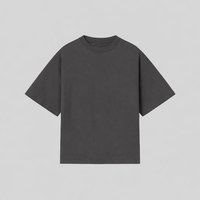 T-shirt "BOXY FIT" GREY PIOMBO - 230gr