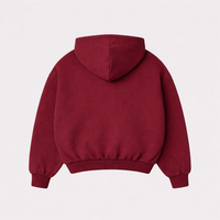 PERFECT Hoodie "BOXY FIT" BORDEAUX - 350gr