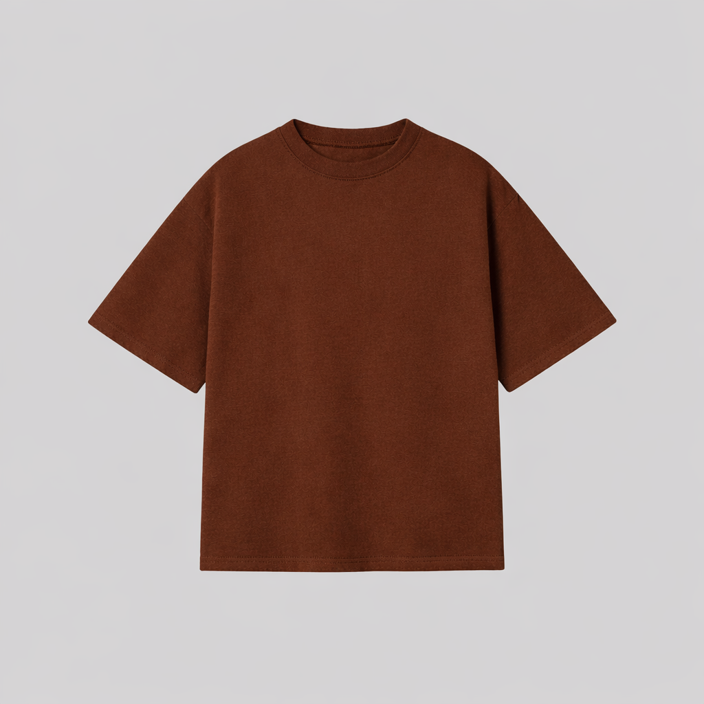T-shirt "OVERSIZE FIT" BROWN - 230gr