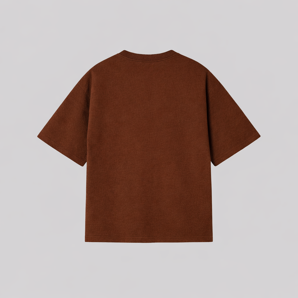 T-shirt "OVERSIZE FIT" BROWN - 230gr