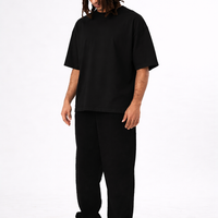 T-shirt "BOXY FIT" BLACK - 230gr