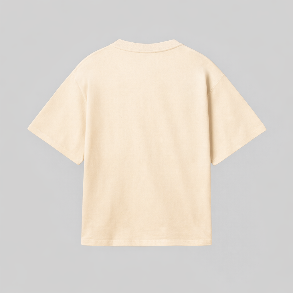T-shirt "BOXY FIT" AVORIO - 230gr