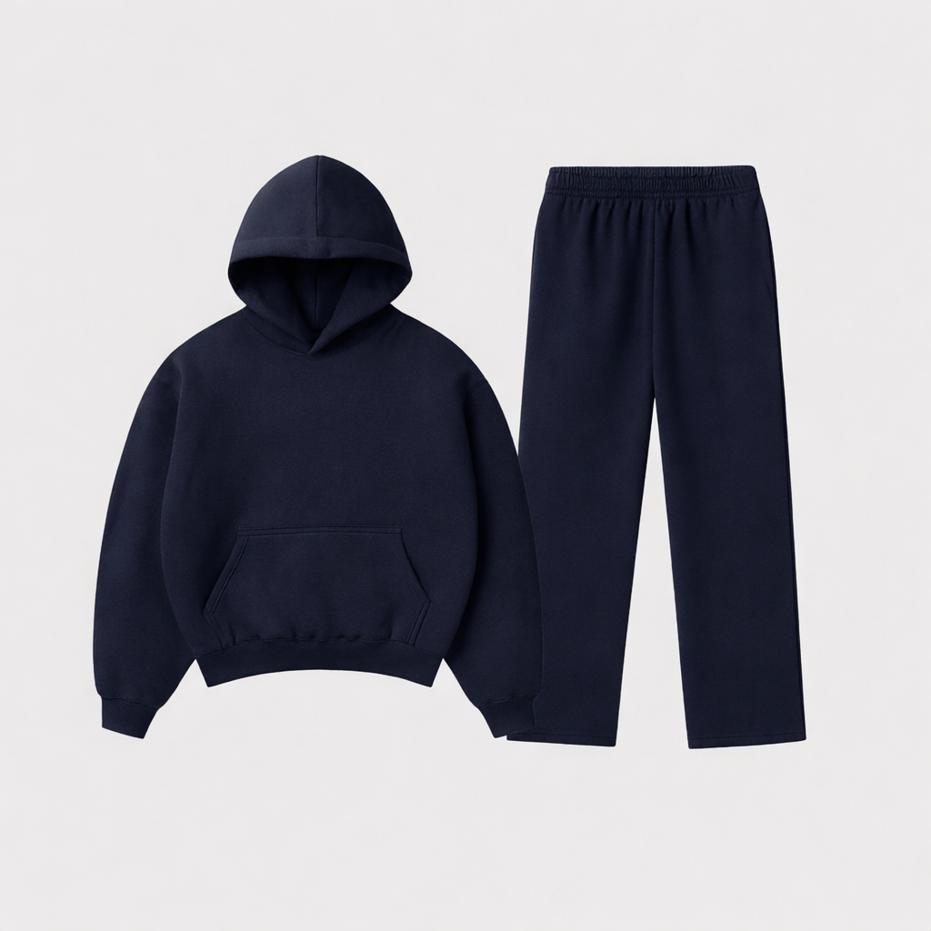 PERFECT Tracksuite  "BOXY FIT" BLU NAVY - 350gr