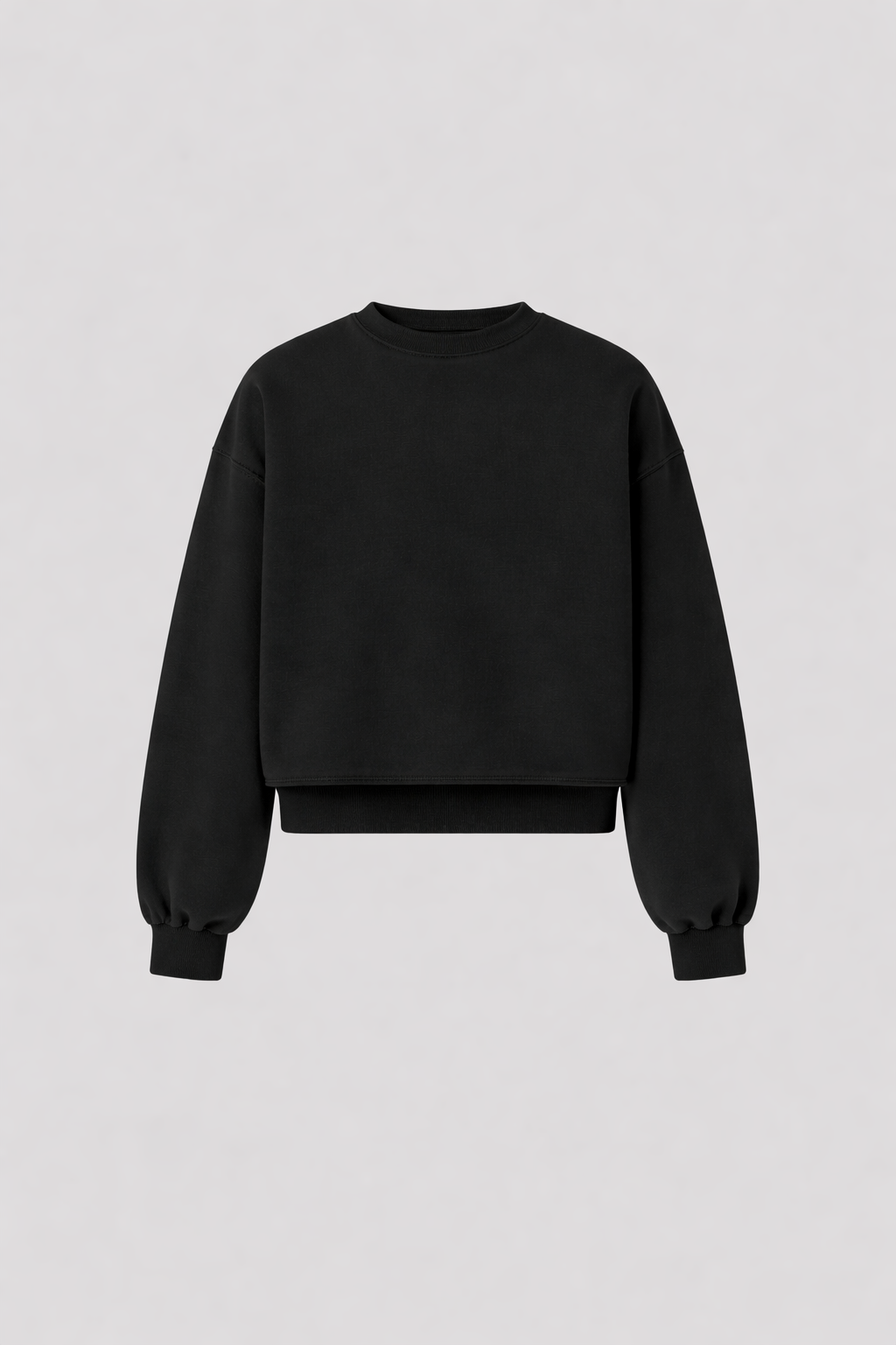 PERFECT Crewneck "BOXY FIT" BLACK - 350gr