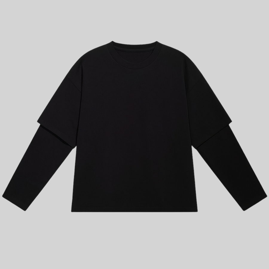 Double Tee Pack "BOXY FIT" - Senza Stampa