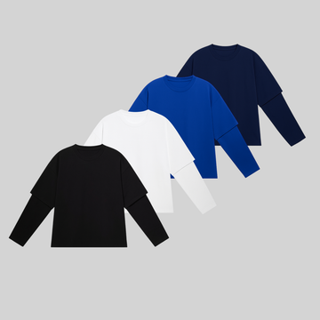 Double Tee Pack "BOXY FIT" - Stampa Inclusa