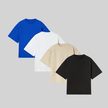 T-SHIRT PACK "BOXY FIT" - SENZA STAMPA