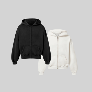CAMPIONE ZIP HOODIE "BOXY FIT" - 350gr