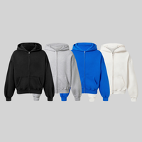 ZIP HOODIE PACK "BOXY FIT" - SENZA STAMPA