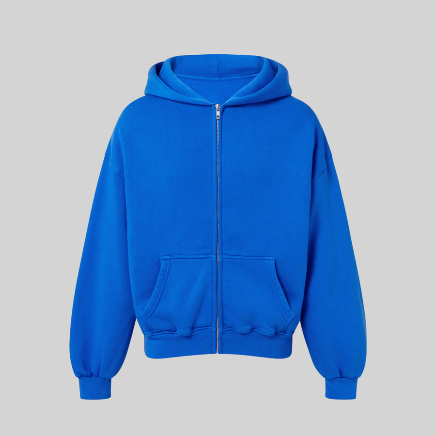 ZIP HOODIE PACK "BOXY FIT" - SENZA STAMPA